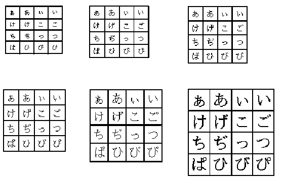 Mincho Font Samples
